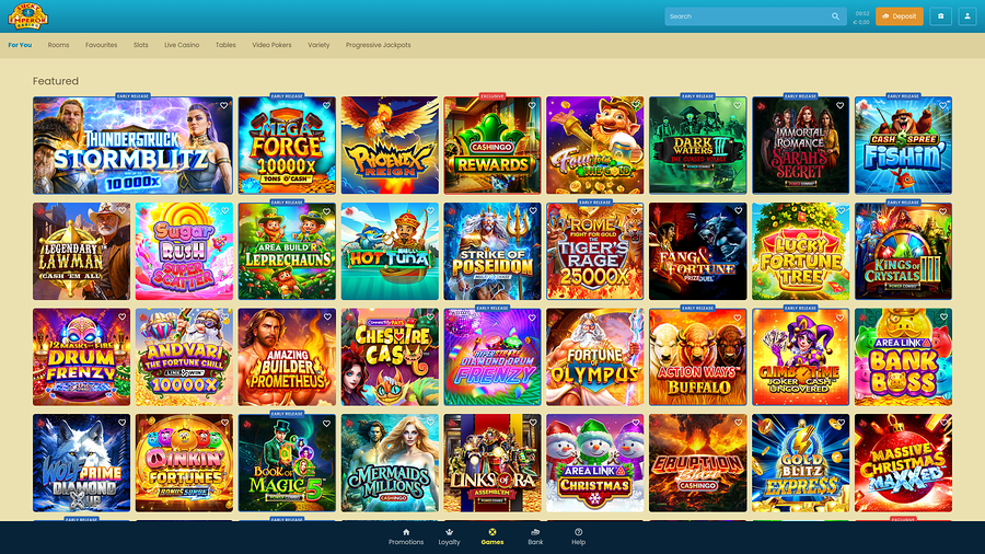 Lucky Emperor Casino Desktop Homepage
