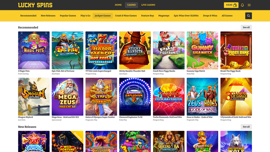 Lucky Spins Desktop Jackpot 