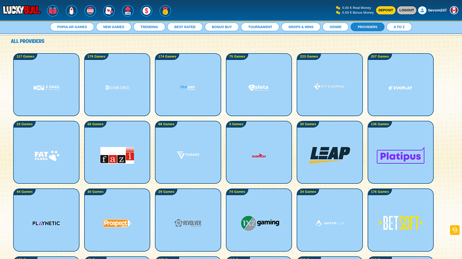 Luckybull Casino Desktop Game Developers