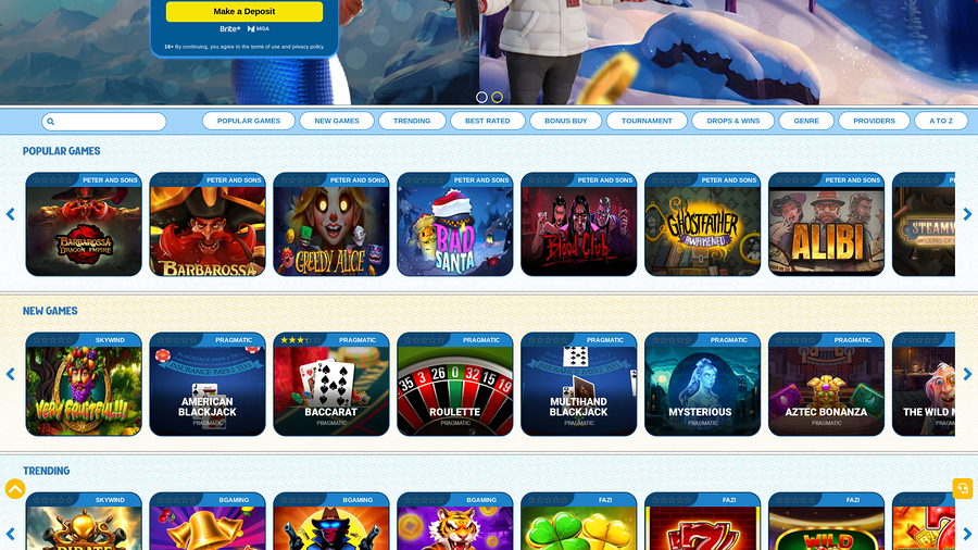 Luckybull Casino Desktop Games