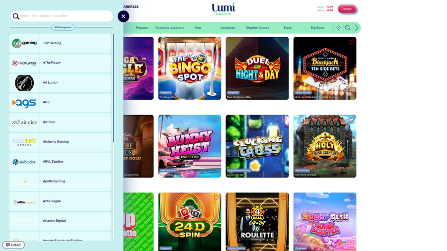 Lumi Casino Desktop Game Developers
