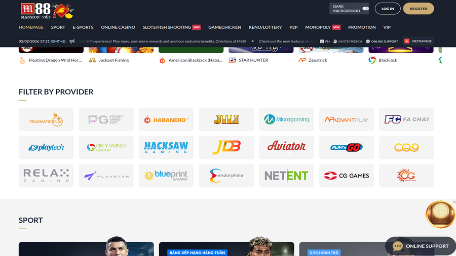 M88 Casino Desktop Game Developers