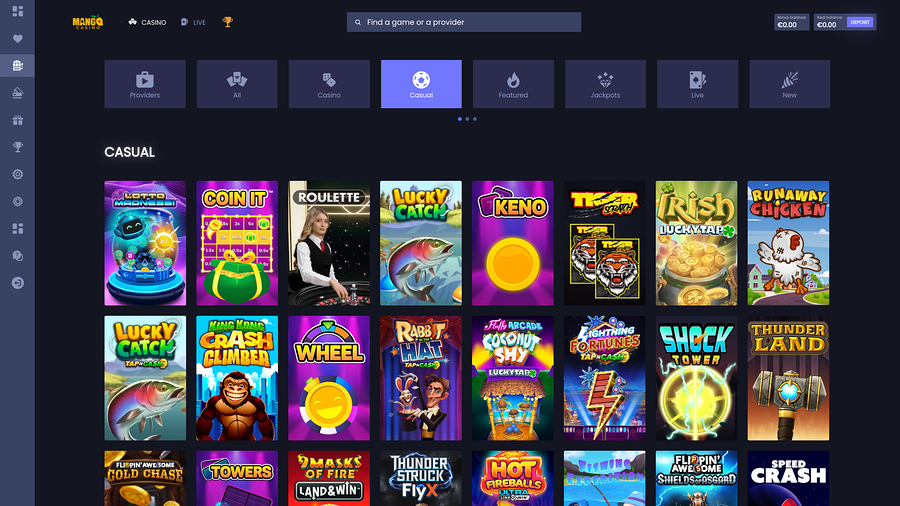Mango Casino Desktop Casual Games