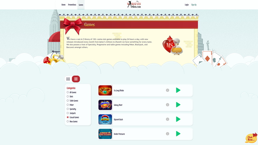 Manhattan Slots Casino Desktop Casual Games