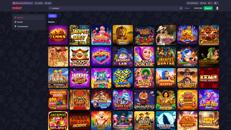 Jackpot de escritorio del casino MarathonBet