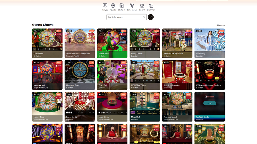 Maria Casino Desktop Game shows