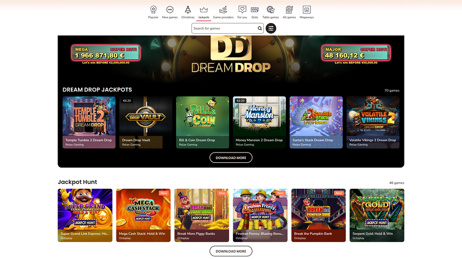 Maria Casino Desktop Jackpot