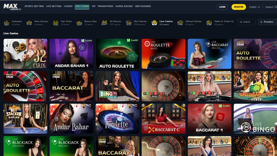 MaxCasino Live Dealer