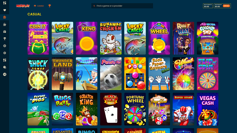 Maxiplay Casino Desktop Casual Games