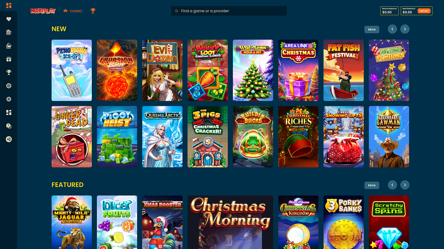 Maxiplay Casino Desktop Games