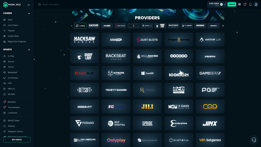 Mega Dice Casino Desktop Game Developers