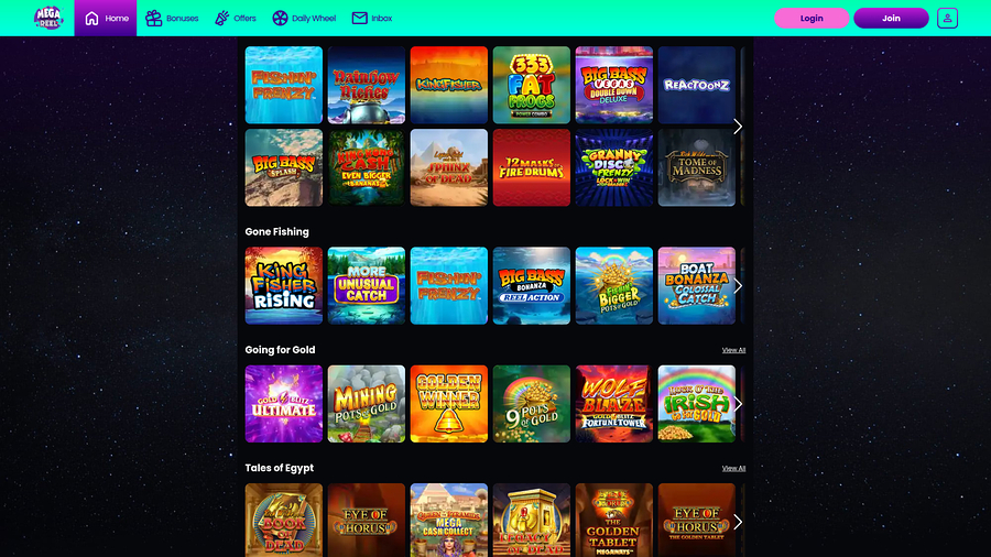 Mega Reel Casino Desktop Games