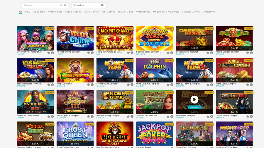 Merlin Casino Desktop Jackpot