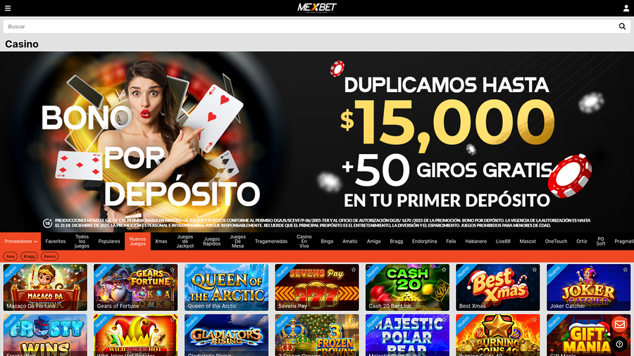 Mexbet Casino Desktop Game Developers
