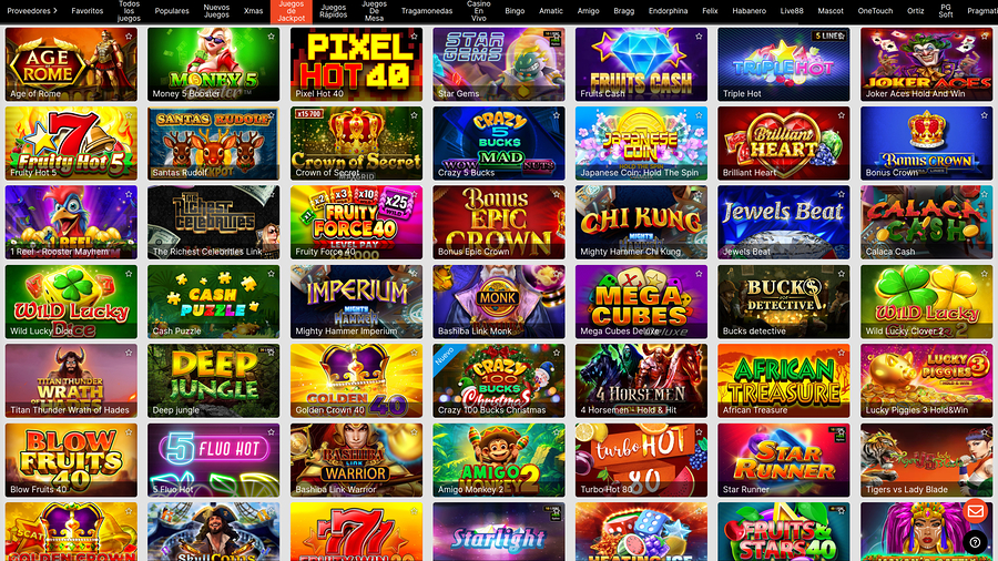 Mexbet Casino Desktop Jackpot