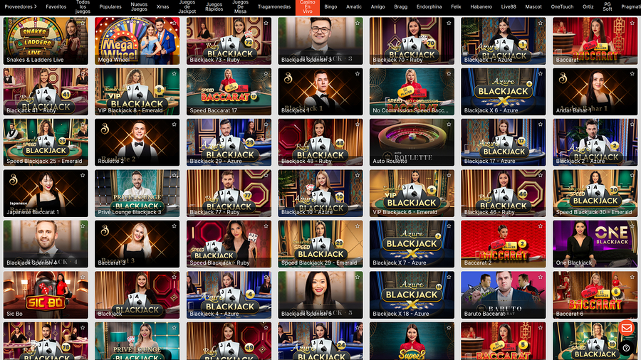 Mexbet Casino Desktop Live Dealer