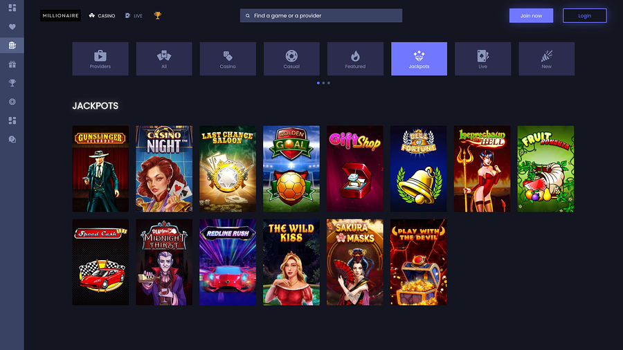 Millionaire Casino Desktop Jackpot