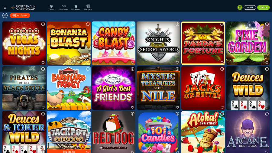 Mohegan Sun Casino Desktop Games