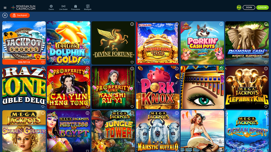 Mohegan Sun Casino Desktop Jackpot