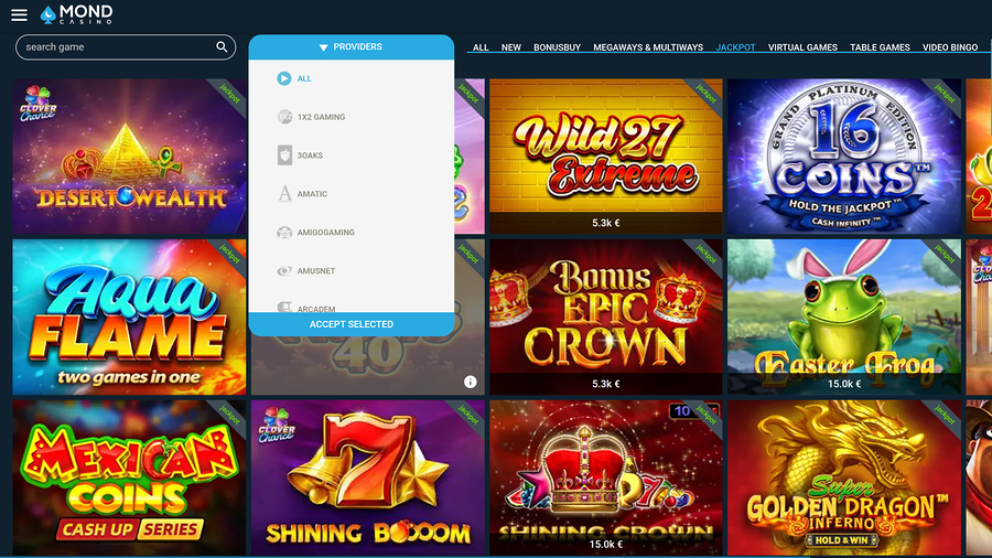Mond Casino Desktop Game Developers