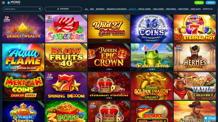 Mond Casino Desktop Jackpot