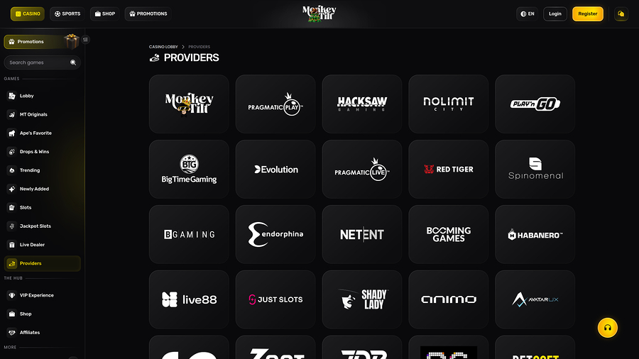 Monkey Tilt Casino Desktop Game Developers