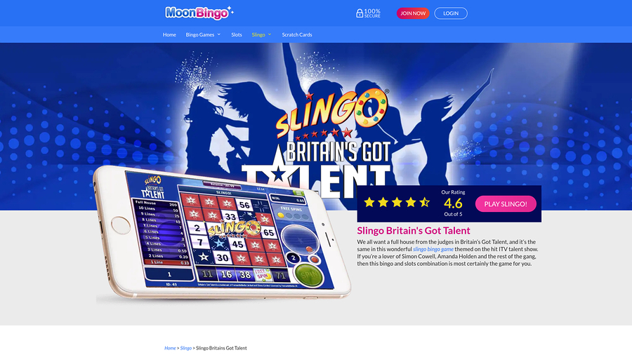 Moon Bingo Casino Desktop 