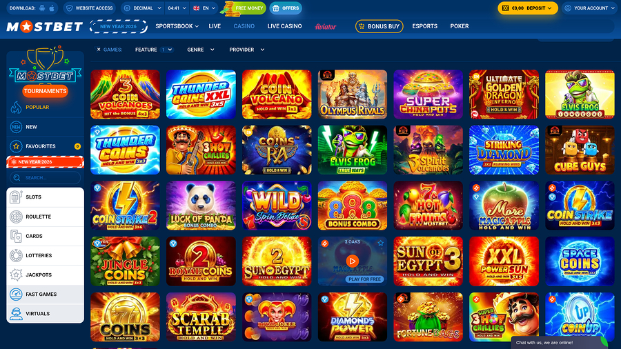 Mostbet Casino Desktop Jackpot