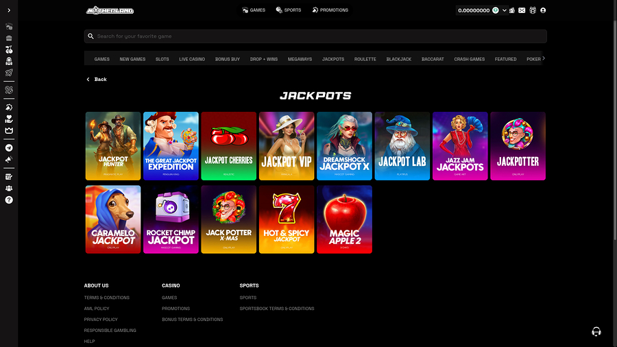 Motherland Casino Desktop Jackpot