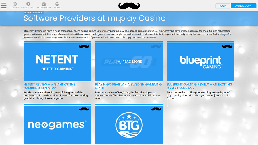 Mr Play Casino Desktop Game Developers