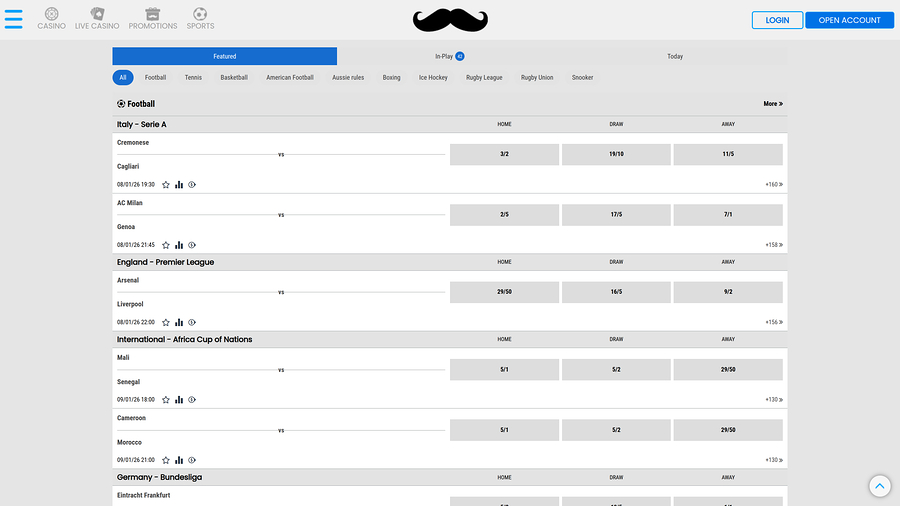 Mr Play Casino Desktop Sportsbook