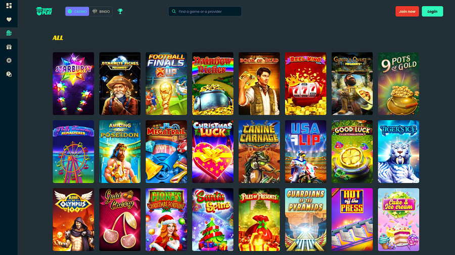 Mr SuperPlay Casino Desktop Games