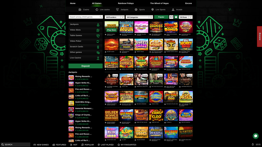 MrVegas Casino Desktop Games