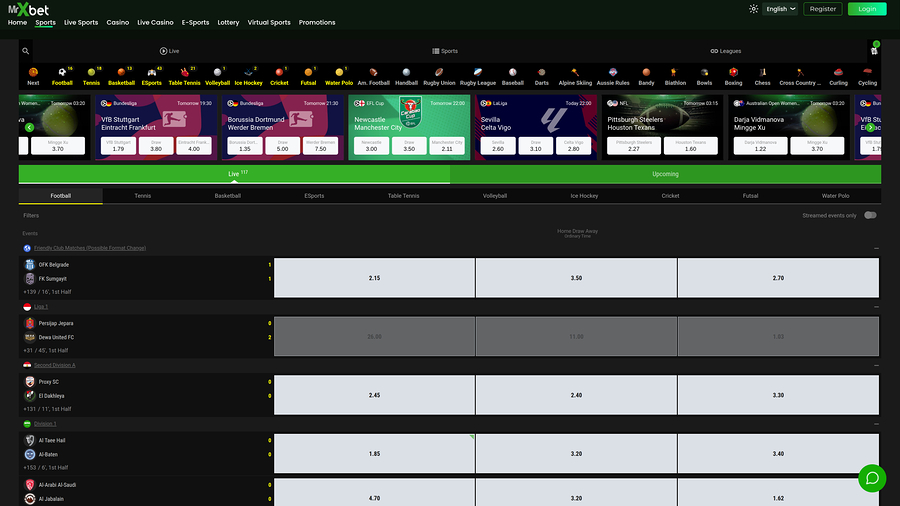 MrXbet Casino Desktop Sportsbook