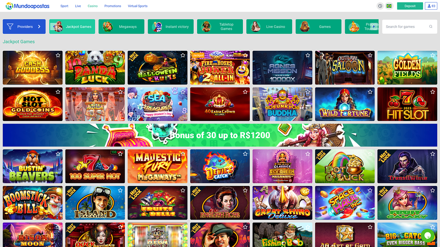 Mundoapostas Casino Desktop Jackpot