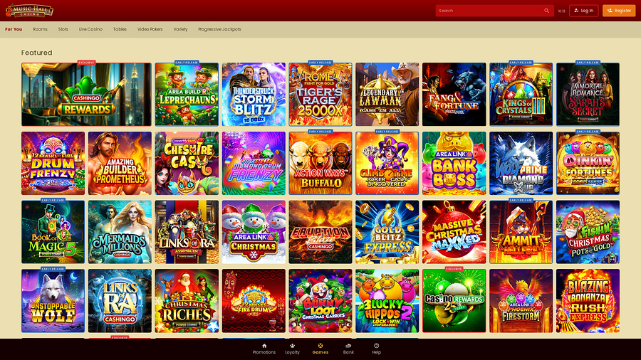 Music Hall Casino Desktop Games