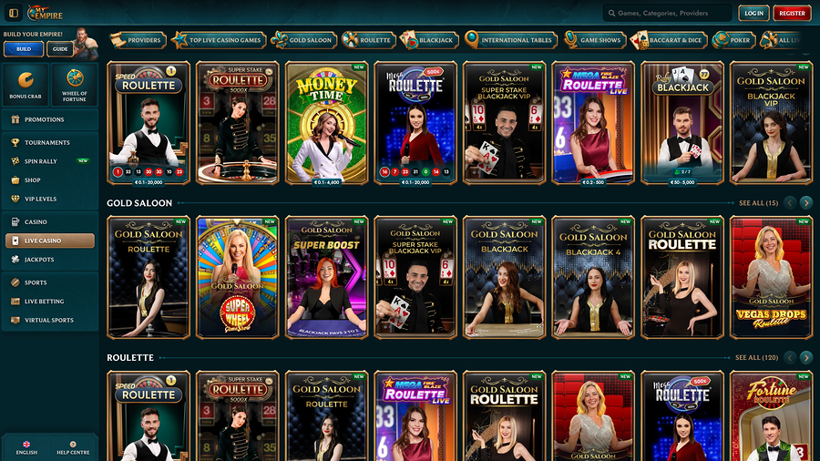 My Empire Casino Desktop Live Dealer