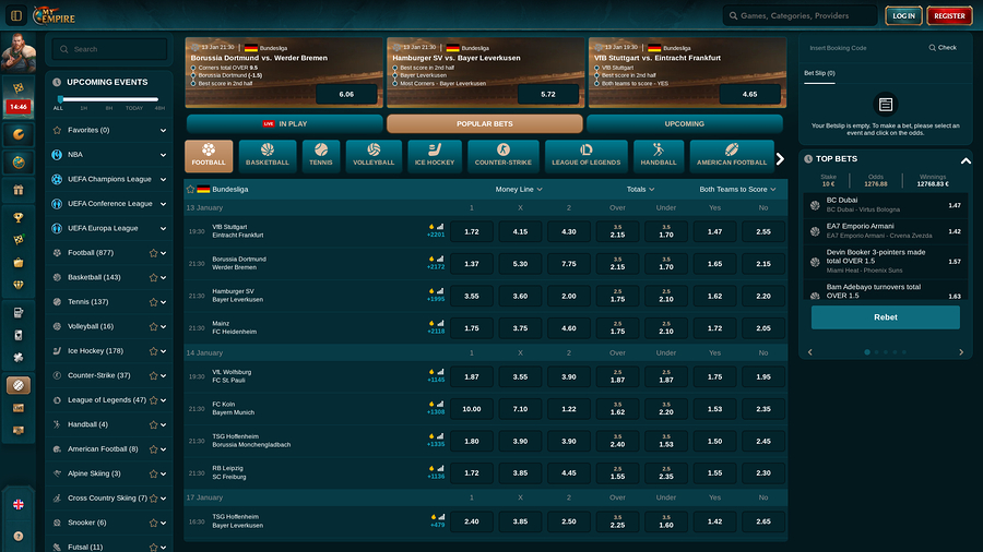 My Empire Casino Desktop Sports