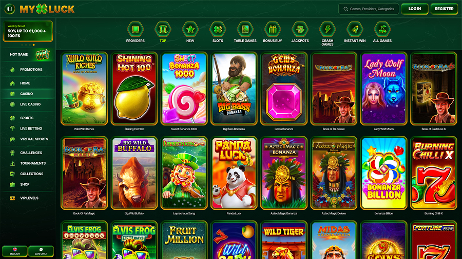 MyLuck Casino Desktop Games