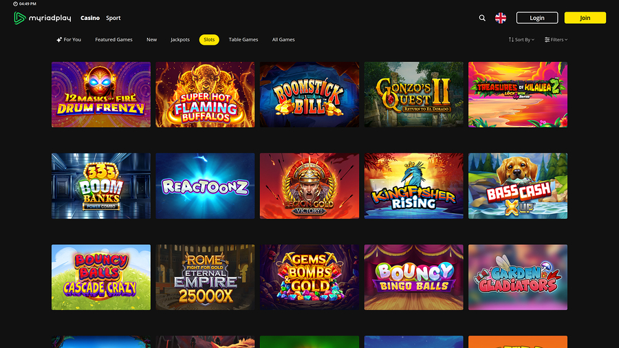 MyriadPlay Casino Desktop Games