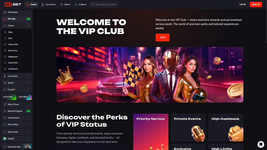 N1 Bet Casino Desktop VIP Program