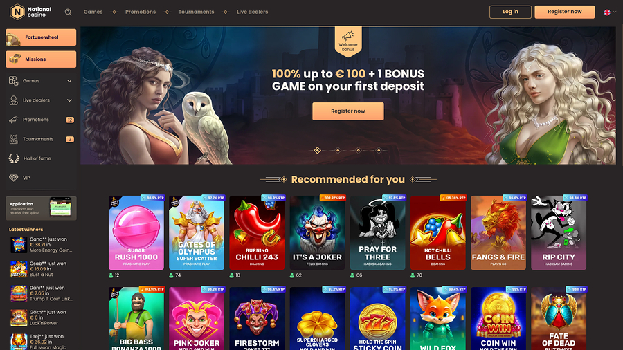 National Casino Desktop Homepage