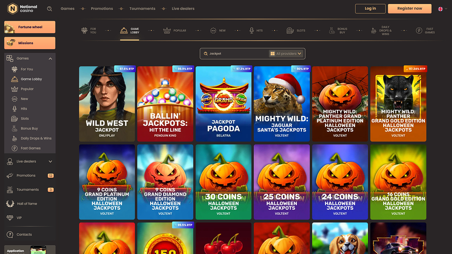 National Casino Desktop Jackpot