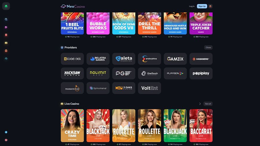 Desarrolladores de juegos de escritorio de NeoCasino