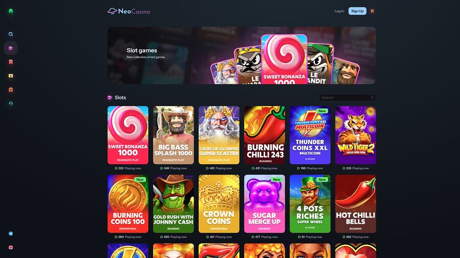 Juegos de escritorio de NeoCasino