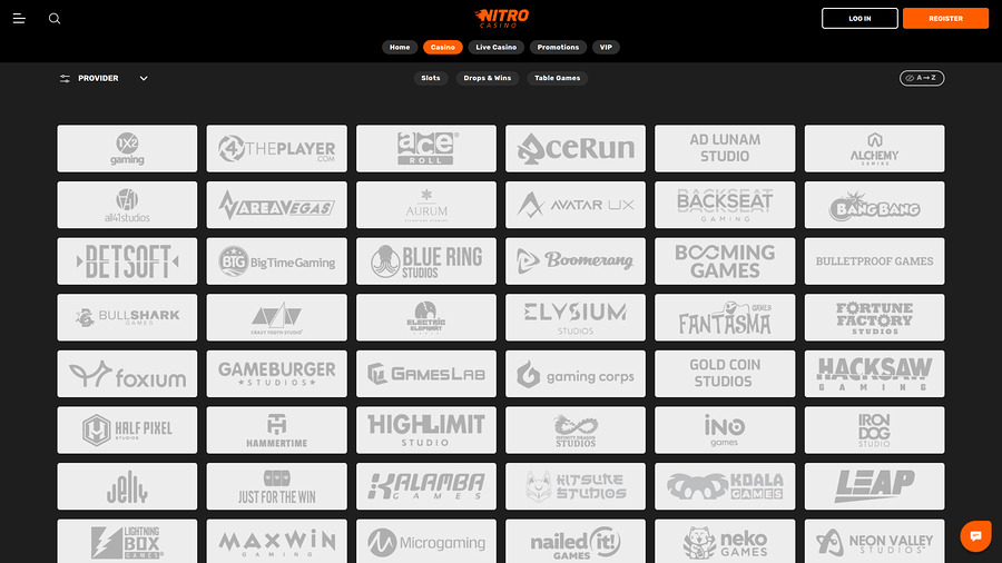 Nitro Casino Desktop Game Developers