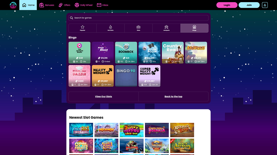 NoDeposit Slots Casino Desktop Bingo