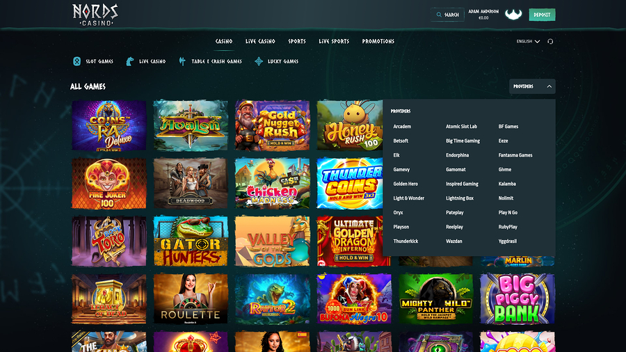 Desarrolladores de juegos de escritorio de Nords Casino