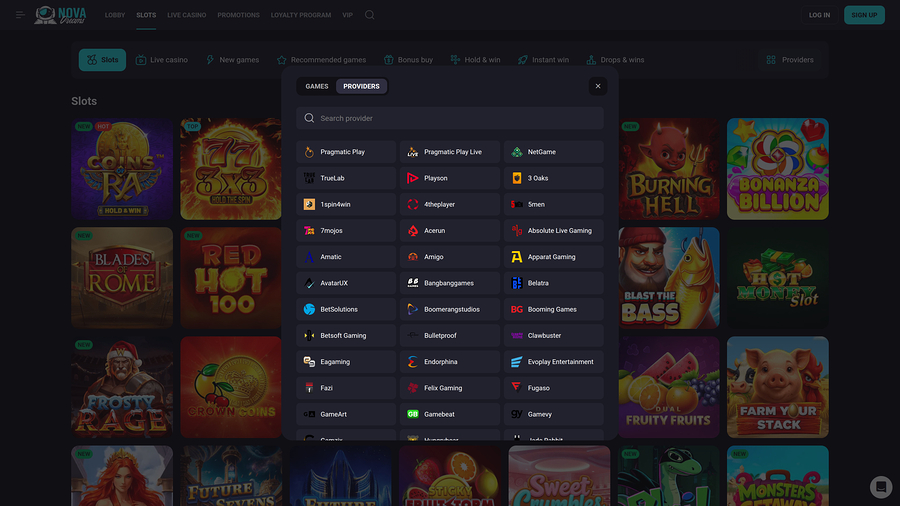 NovaDreams Casino Desktop Game Developers