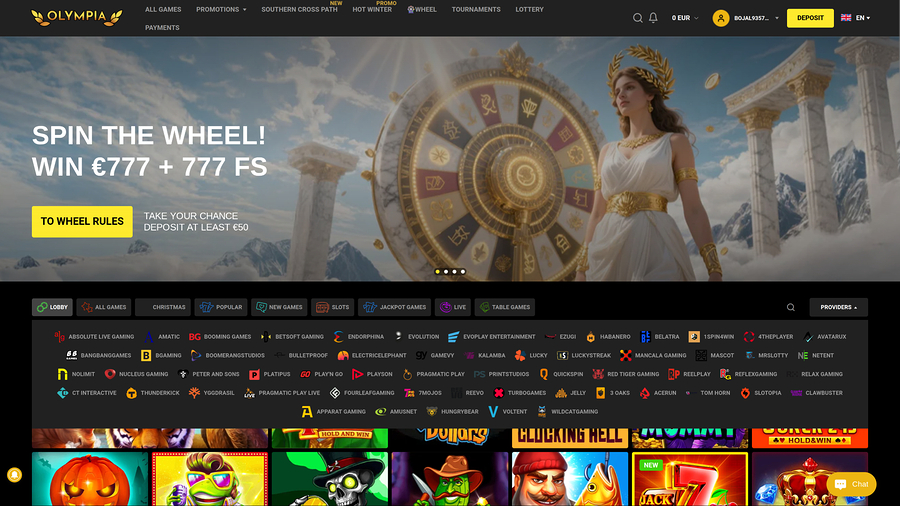 Olympia Casino Desktop Game Developers